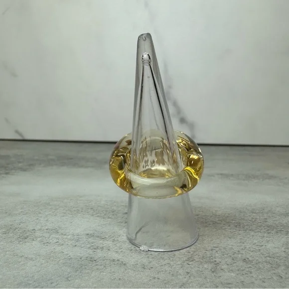 Louis Vuitton Resin Inclusion Dome Ring Size 5
